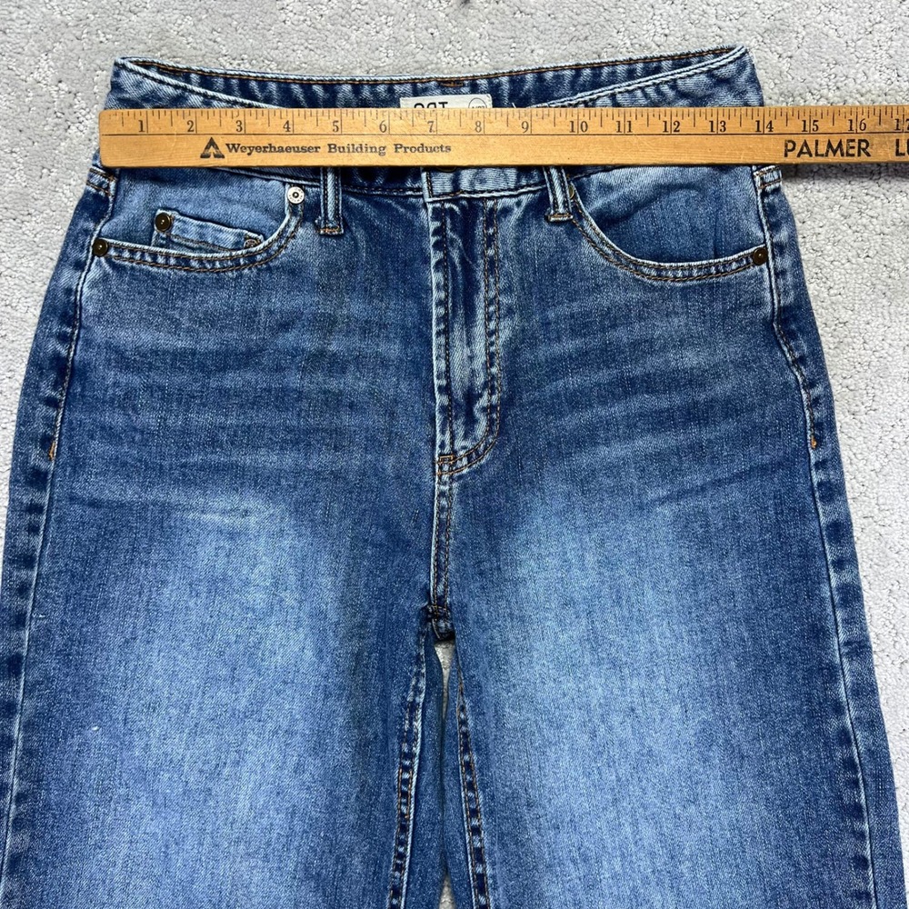 OAT New York Jeans Womens 4/27 Cloud Luxe High Rise Wide Leg Blue Medium Wash - Picture 7 of 12